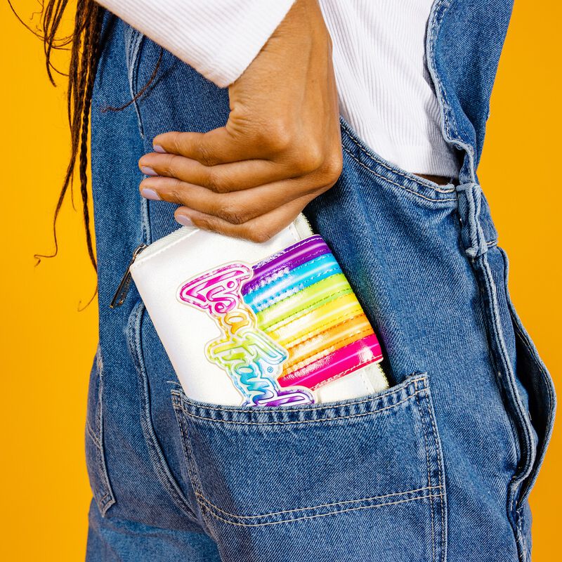 Loungefly Lisa Frank Logo Heart Rainbow Mini Backpack