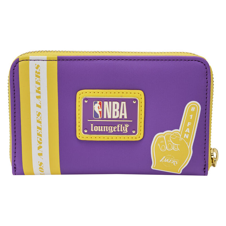 Loungefly NBA Los Angeles Lakers Patch Icons Zip Around Wallet