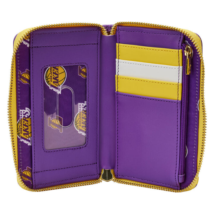 Loungefly NBA Los Angeles Lakers Patch Icons Zip Around Wallet