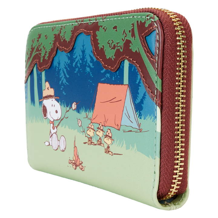 Peanuts 50th Anniversary Snoopy's Beagle Scouts Zip Around Wallet